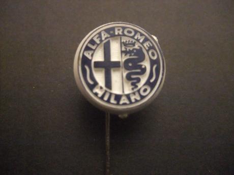 Alfa-Romeo Milano Italiaanse autofabrikant logo blauw